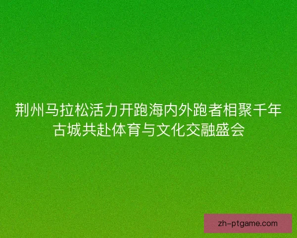 荆州马拉松活力开跑海内外跑者相聚千年古城共赴体育与文化交融盛会