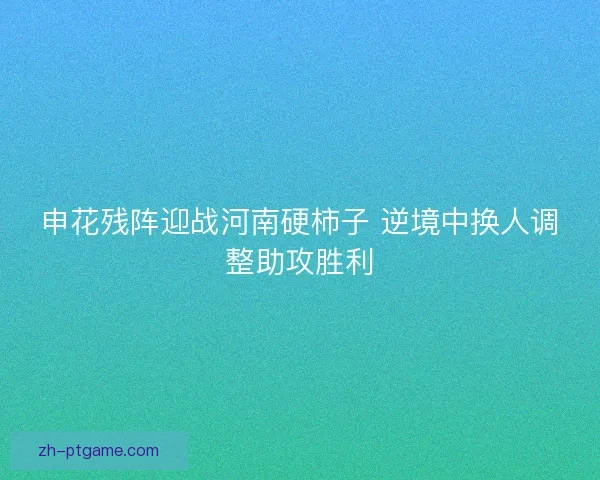 申花残阵迎战河南硬柿子 逆境中换人调整助攻胜利