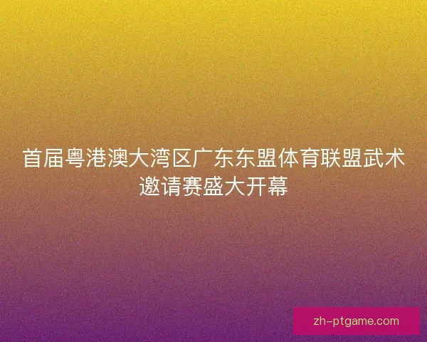 首届粤港澳大湾区广东东盟体育联盟武术邀请赛盛大开幕 首届粤港澳大湾区广东东盟体育联盟武术邀请赛盛大开幕